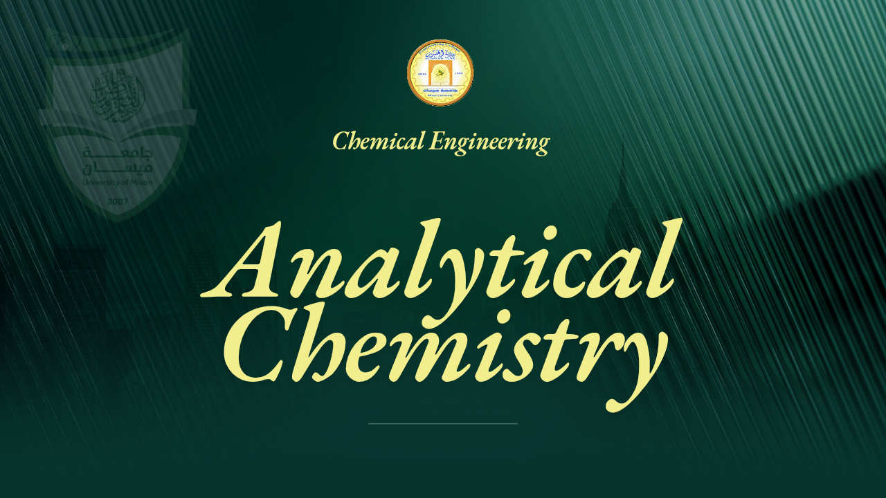  Analytical Chemistry